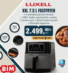 Luxell XXL 7.5 L FASTFRYER Airfryer