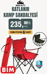 KATLANIR KAMP SANDALYESİ