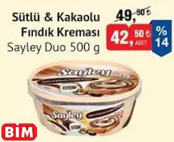 Sayley Duo Sütlü & Kakaolu Fındık Kreması