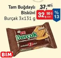 Burçak Tam Buğdaylı Bisküvi