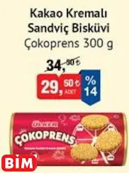 Çokoprens Kakao Kremalı Sandviç Bisküvi