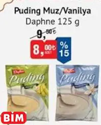 Daphne Puding Muz/Vanilya