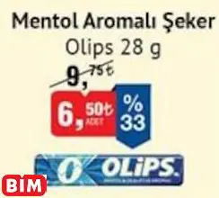 Olips Mentol Aromalı Şeker