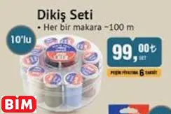 Altınbaşak Dikiş Seti • Her Bir Makara ~100 M