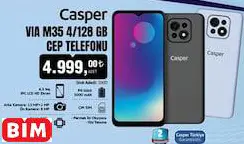Casper VIA M35 4/128 GB Cep Telefonu Casper VIA M35 4/128 GB Cep Telefonu