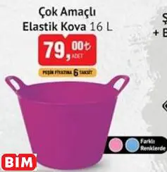 Çok Amaçlı Elastik Kova 16 L