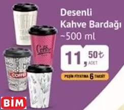 Hobby Life Desenli Kahve Bardağı ~500 Ml