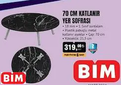 70 CM KATLANIR YER SOFRASI