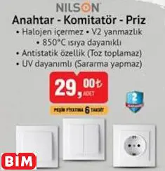 Nilson Anahtar - Komitatör - Priz Nilson Anahtar - Komitatör - Priz