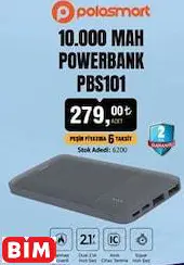 Polosmart 10.000 MAH Powerbank PBS101