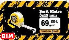 SGS Şerit Metre 5x19 mm SGS Şerit Metre 5x19 mm