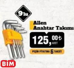 SGS Allen Anahtar Takımı Alyan SGS Allen Anahtar Takımı Alyan