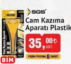 SGS Cam Kazıma Aparatı Plastik SGS Cam Kazıma Aparatı Plastik