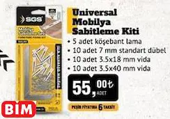 SGS Universal Mobilya Sabitleme Kiti SGS Universal Mobilya Sabitleme Kiti