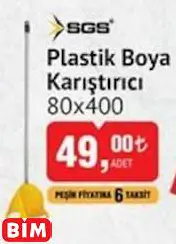 SGS Plastik Boya Karıştırıcı 80X400