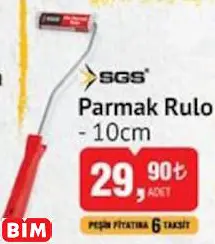 SGS Parmak Rulo - 10cm SGS Parmak Rulo - 10cm