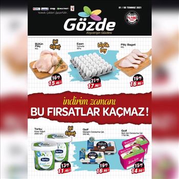 Gozde Market 01 Temmuz 2021 08 Temmuz 2021 Indirim Katalogu